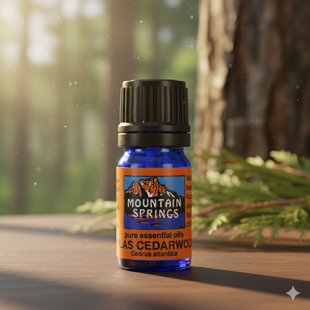Cedarwood Oil, Atlas 5 ml.